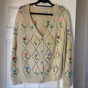 Vintage Flower Cardigan - Price Firm!